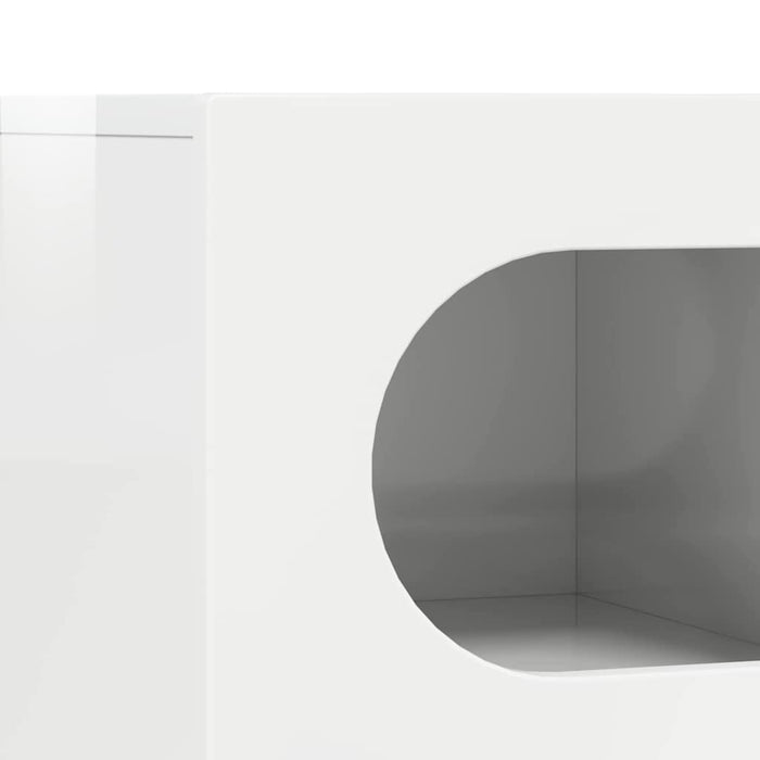 Cabinet TV Alb lucios 60 x 35 x 40 cm Lemn compozit - WALTI WALTI