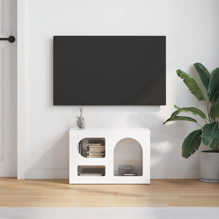 Cabinet TV Alb lucios 60 x 35 x 40 cm Lemn compozit - WALTI WALTI