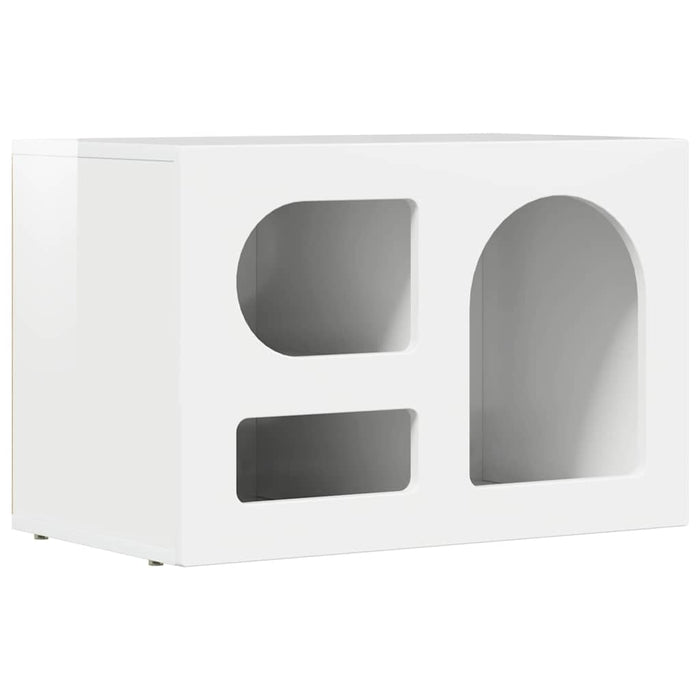 Cabinet TV Alb lucios 60 x 35 x 40 cm Lemn compozit - WALTI WALTI