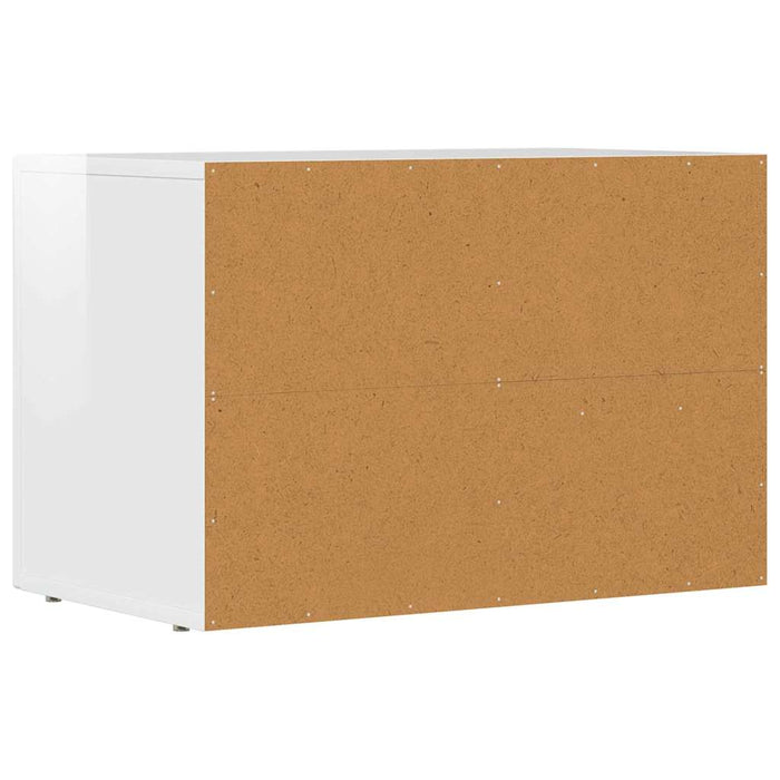 Cabinet TV Alb lucios 60 x 35 x 40 cm Lemn compozit - WALTI WALTI