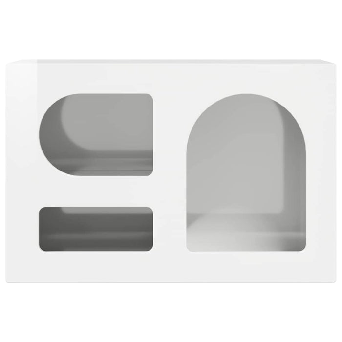 Cabinet TV Alb lucios 60 x 35 x 40 cm Lemn compozit - WALTI WALTI