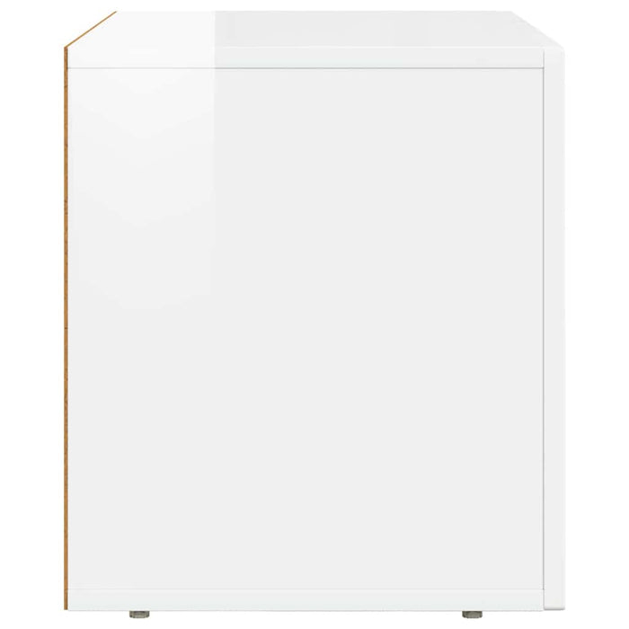 Cabinet TV Alb lucios 60 x 35 x 40 cm Lemn compozit - WALTI WALTI