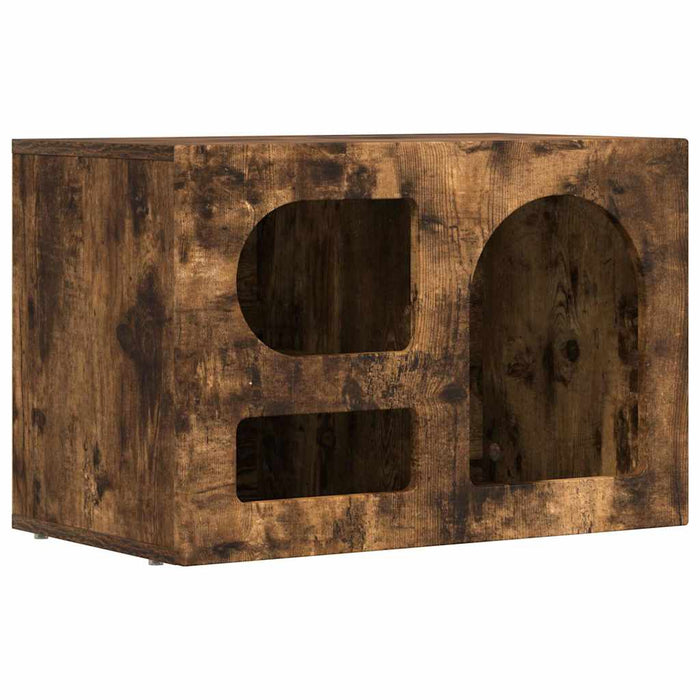 Cabinet TV Stejar fumuriu 60 x 35 x 40 cm Lemn compozit - WALTI WALTI