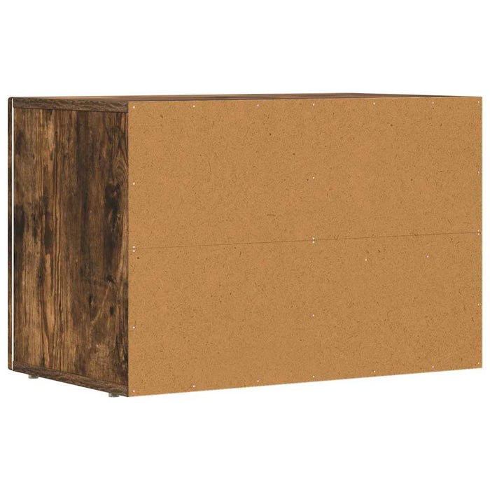 Cabinet TV Stejar fumuriu 60 x 35 x 40 cm Lemn compozit - WALTI WALTI