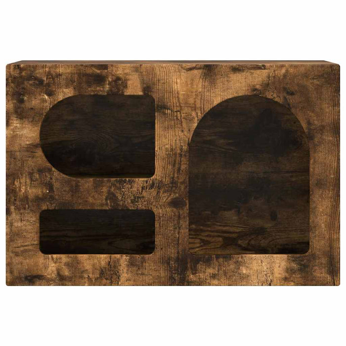 Cabinet TV Stejar fumuriu 60 x 35 x 40 cm Lemn compozit - WALTI WALTI