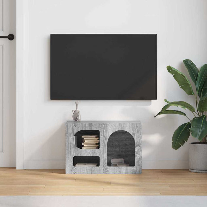 Cabinet TV Gri Sonoma 60 x 35 x 40 cm Lemn compozit - WALTI WALTI