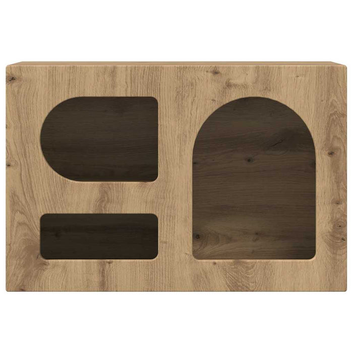 Cabinet TV Stejar Artizanal 60 x 35 x 40 cm Lemn compozit - WALTI WALTI