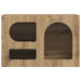 Cabinet TV Stejar Artizanal 60 x 35 x 40 cm Lemn compozit - WALTI WALTI