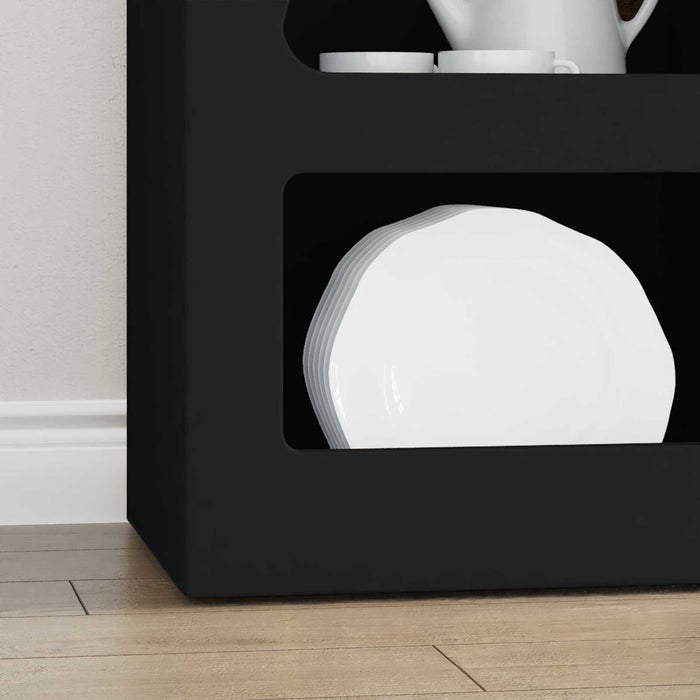 Bufet Negru 40 x 35 x 100,5 cm Lemn compozit - WALTI WALTI