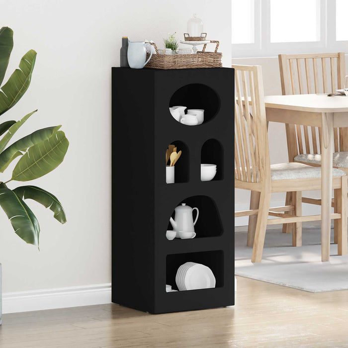Bufet Negru 40 x 35 x 100,5 cm Lemn compozit - WALTI WALTI