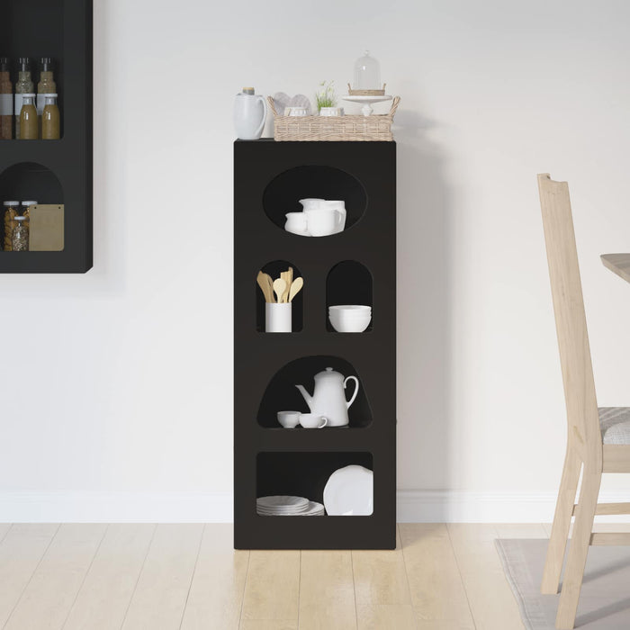 Bufet Negru 40 x 35 x 100,5 cm Lemn compozit - WALTI WALTI