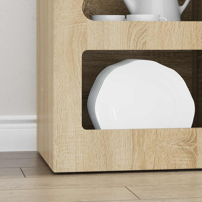 Bufet Stejar Sonoma 40 x 35 x 100,5 cm Lemn compozit - WALTI WALTI