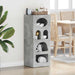 Bufet Gri din beton 40 x 35 x 100,5 cm Lemn compozit - WALTI WALTI