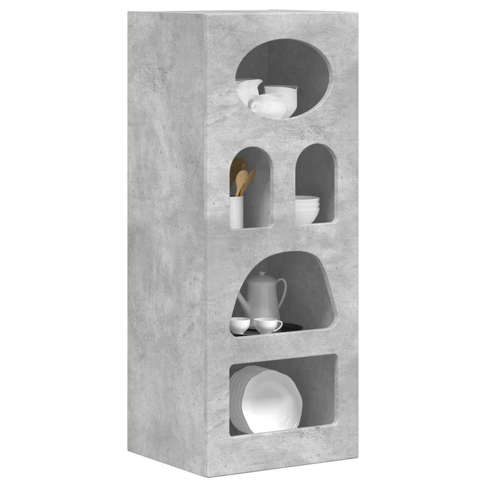 Bufet Gri din beton 40 x 35 x 100,5 cm Lemn compozit - WALTI WALTI