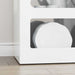 Bufet Alb lucios 40 x 35 x 100,5 cm Lemn compozit - WALTI WALTI