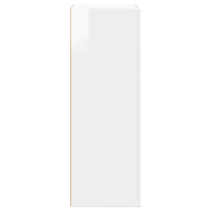 Bufet Alb lucios 40 x 35 x 100,5 cm Lemn compozit - WALTI WALTI