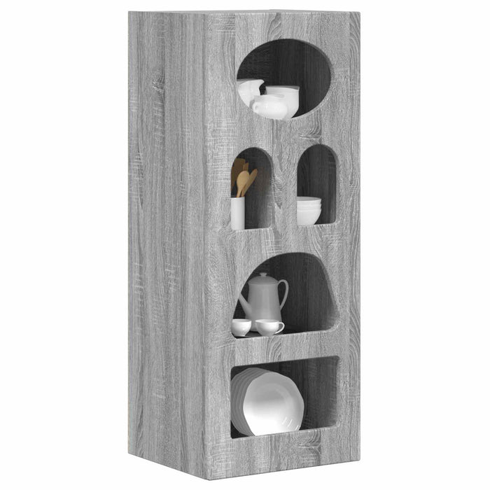 Bufet Gri Sonoma 40 x 35 x 100,5 cm Lemn compozit - WALTI WALTI
