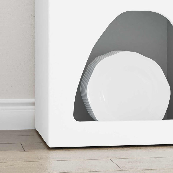 Bufet Alb 40 x 35 x 100.5 cm Lemn compozit - WALTI WALTI