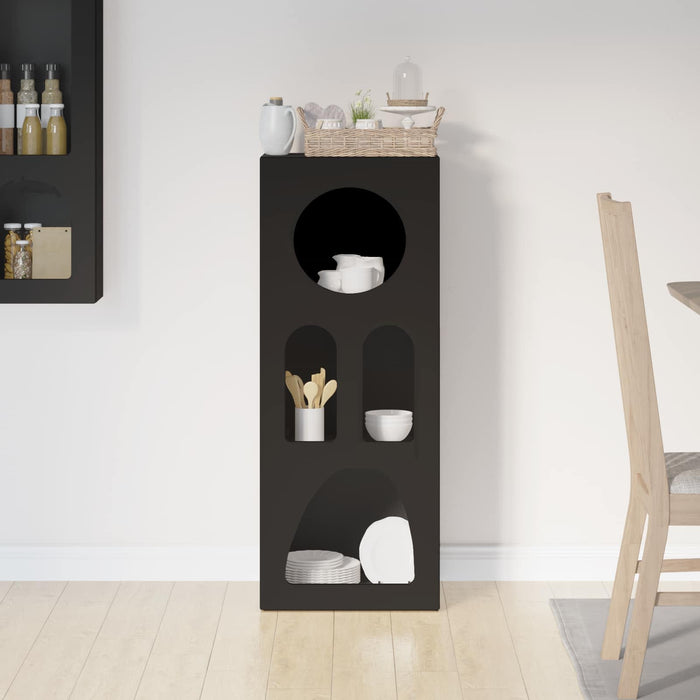 Bufet Negru 40 x 35 x 100.5 cm Lemn compozit - WALTI WALTI