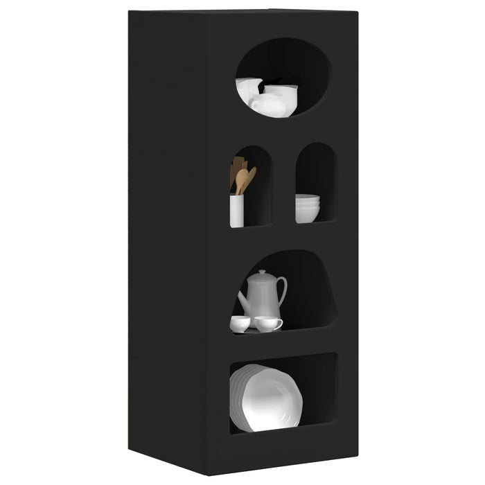 Bufet Negru 40 x 35 x 100.5 cm Lemn compozit - WALTI WALTI