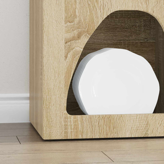 Bufet Stejar Sonoma 40 x 35 x 100.5 cm Lemn compozit - WALTI WALTI