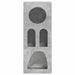 Bufet Gri din beton 40 x 35 x 100.5 cm Lemn compozit - WALTI WALTI