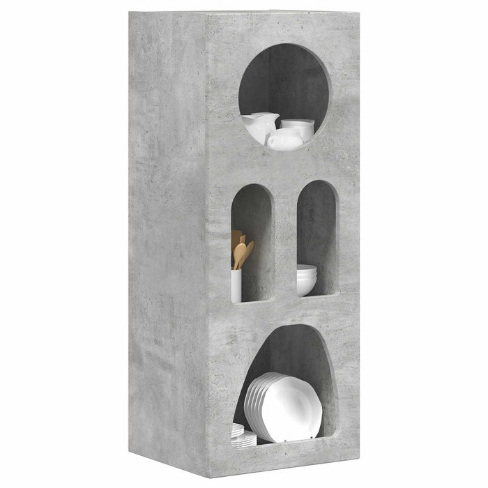 Bufet Gri din beton 40 x 35 x 100.5 cm Lemn compozit - WALTI WALTI