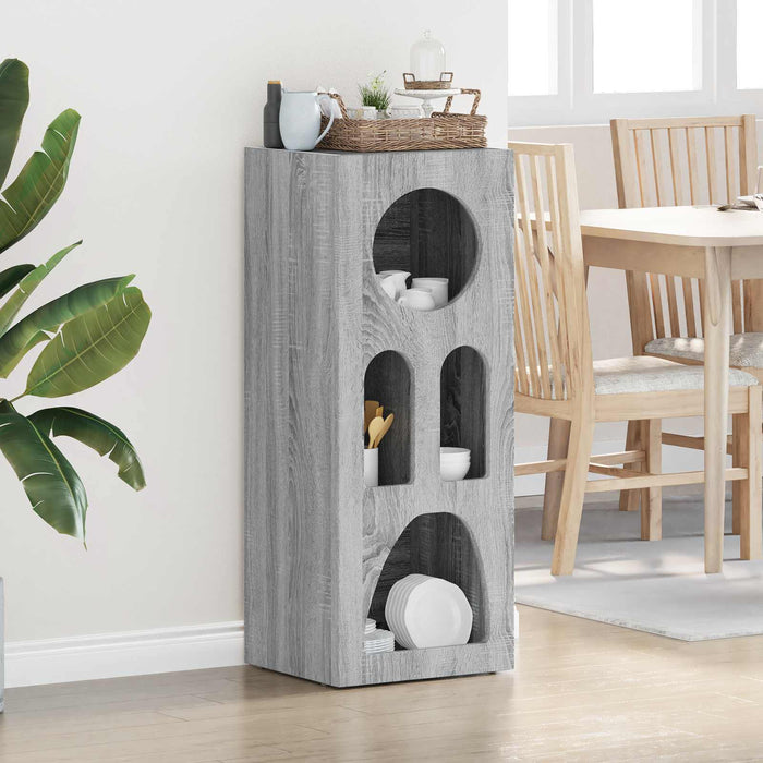 Bufet Gri Sonoma 40 x 35 x 100.5 cm Lemn compozit - WALTI WALTI