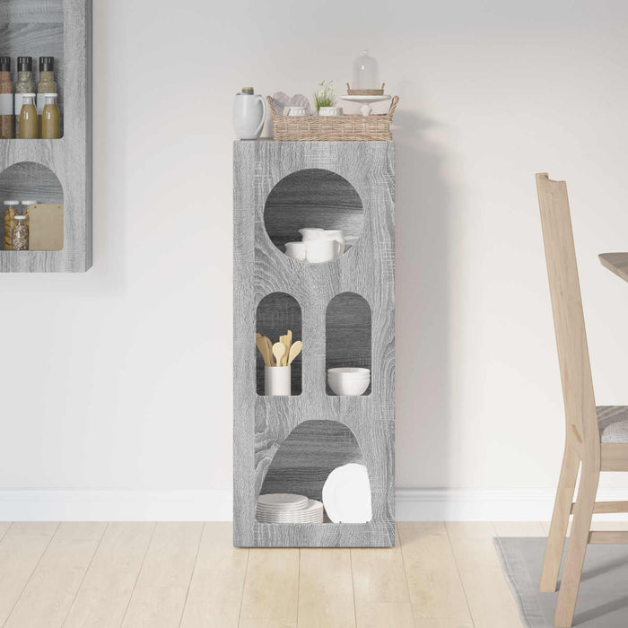 Bufet Gri Sonoma 40 x 35 x 100.5 cm Lemn compozit - WALTI WALTI