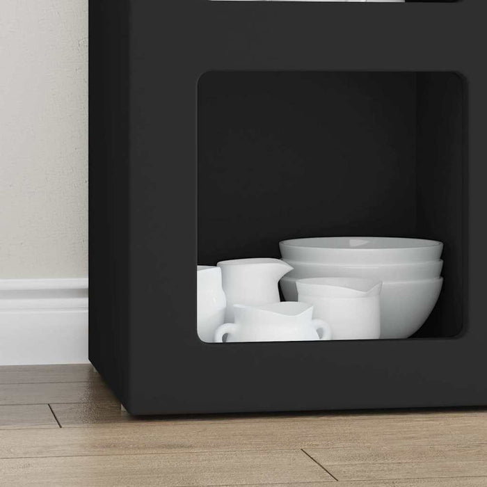 Bufet Negru 59 x 35 x 80.5 cm Lemn compozit - WALTI WALTI