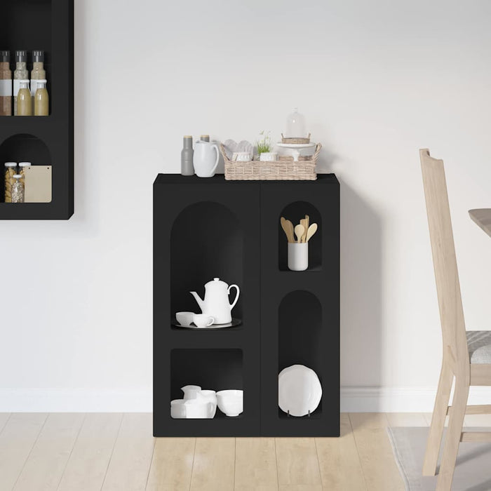 Bufet Negru 59 x 35 x 80.5 cm Lemn compozit - WALTI WALTI
