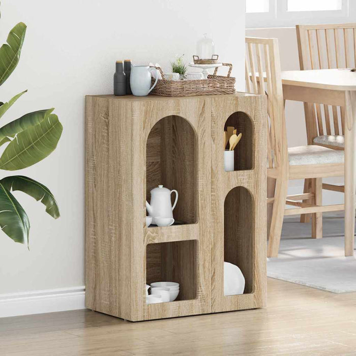 Bufet Stejar Sonoma 59 x 35 x 80.5 cm Lemn compozit - WALTI WALTI