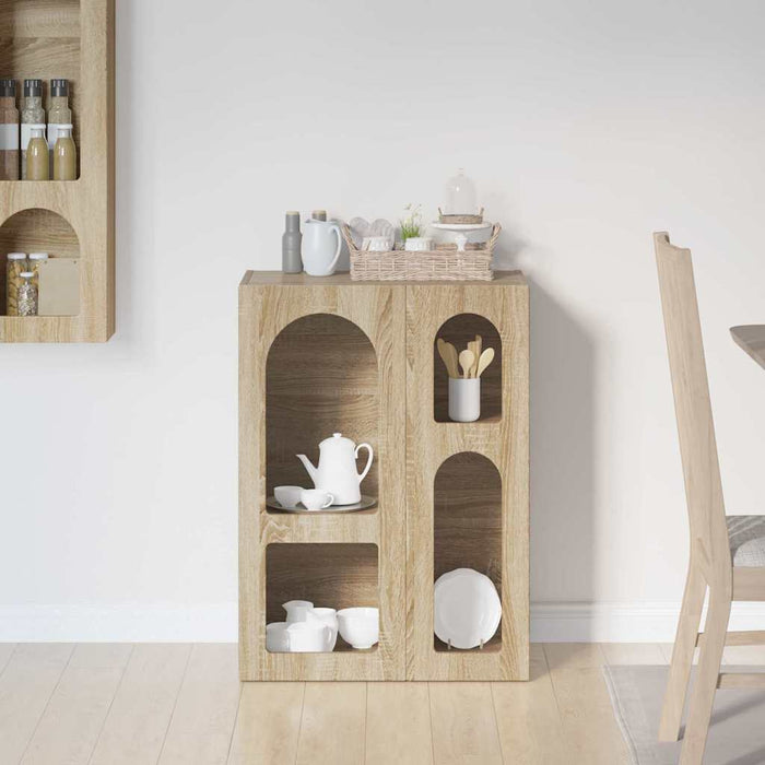 Bufet Stejar Sonoma 59 x 35 x 80.5 cm Lemn compozit - WALTI WALTI