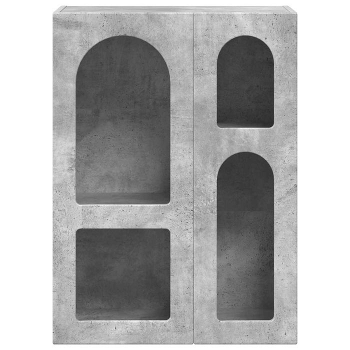 Bufet Gri din beton 59 x 35 x 80.5 cm Lemn compozit - WALTI WALTI