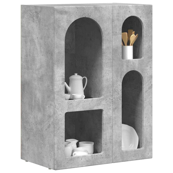 Bufet Gri din beton 59 x 35 x 80.5 cm Lemn compozit - WALTI WALTI