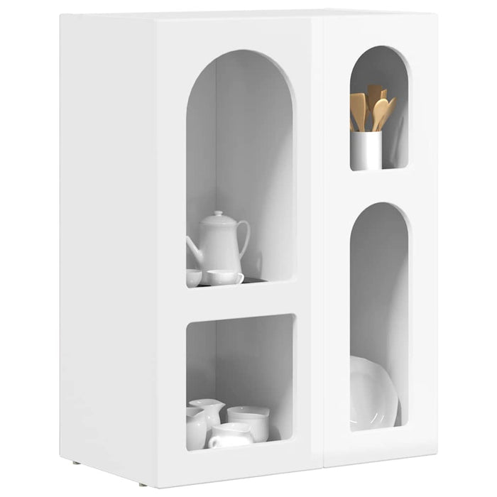 Bufet Alb lucios 59 x 35 x 80.5 cm Lemn compozit - WALTI WALTI