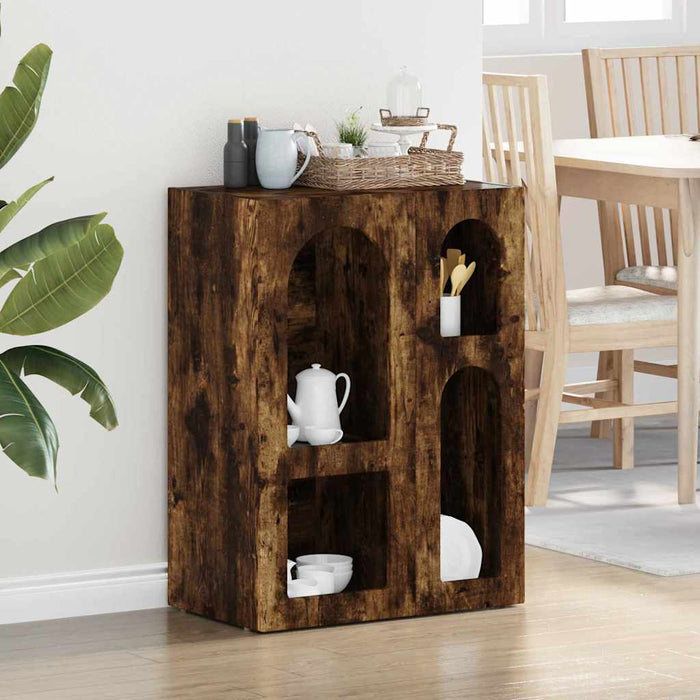 Bufet Stejar fumuriu 59 x 35 x 80.5 cm Lemn compozit - WALTI WALTI