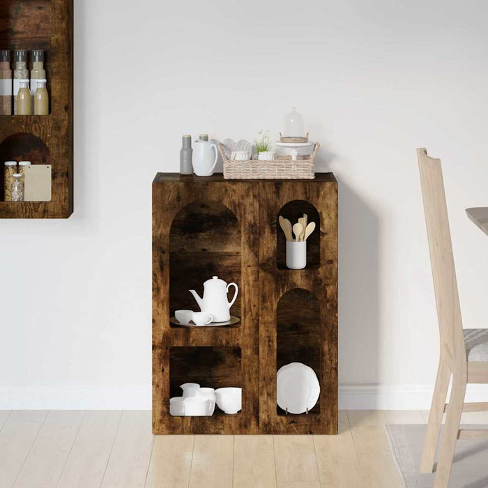 Bufet Stejar fumuriu 59 x 35 x 80.5 cm Lemn compozit - WALTI WALTI