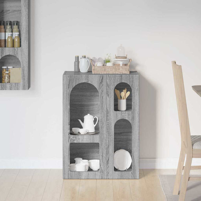Bufet Gri Sonoma 59 x 35 x 80.5 cm Lemn compozit - WALTI WALTI