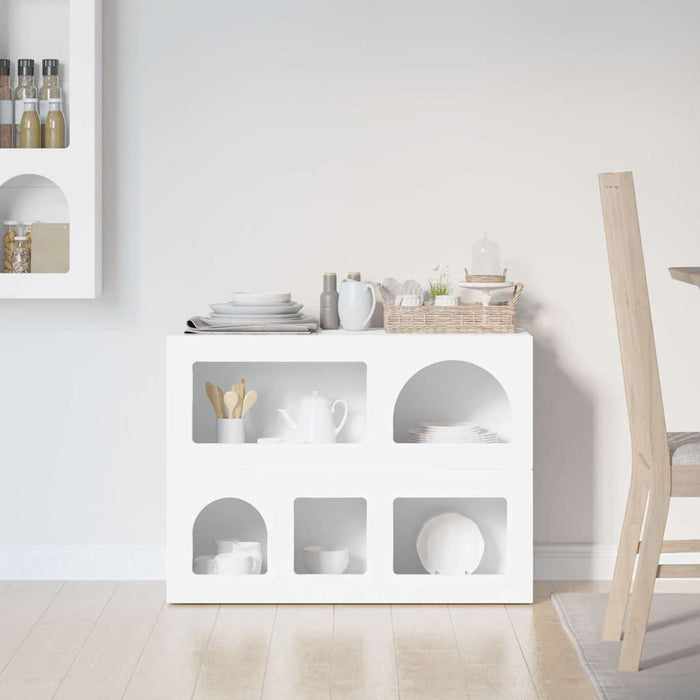Bufet Alb 80.5 x 35 x 59 cm Lemn compozit - WALTI WALTI