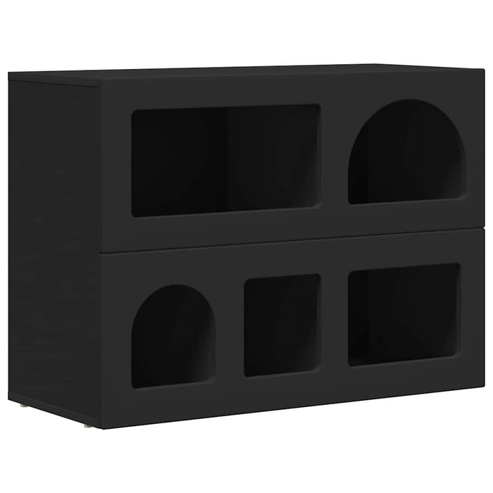 Bufet Negru 80.5 x 35 x 59 cm Lemn compozit - WALTI WALTI
