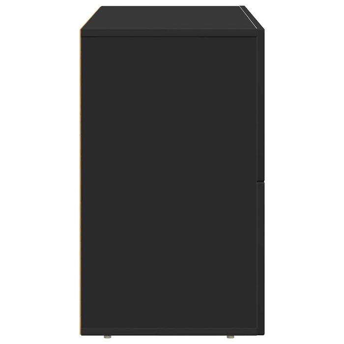 Bufet Negru 80.5 x 35 x 59 cm Lemn compozit - WALTI WALTI