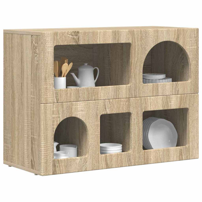 Bufet Stejar Sonoma 80.5 x 35 x 59 cm Lemn compozit - WALTI WALTI