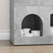 Bufet Gri din beton 80.5 x 35 x 59 cm Lemn compozit - WALTI WALTI