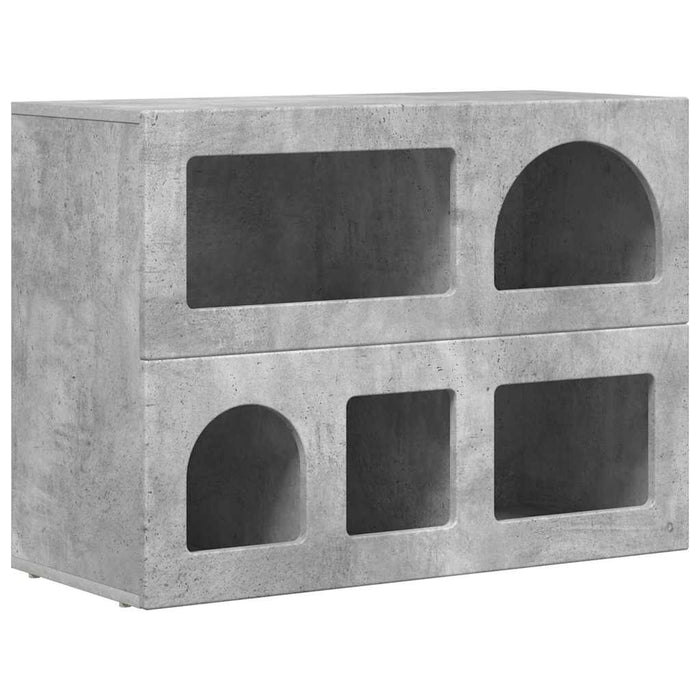 Bufet Gri din beton 80.5 x 35 x 59 cm Lemn compozit - WALTI WALTI