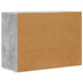 Bufet Gri din beton 80.5 x 35 x 59 cm Lemn compozit - WALTI WALTI