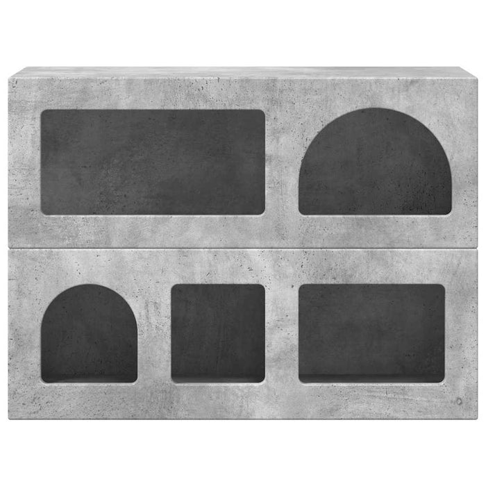 Bufet Gri din beton 80.5 x 35 x 59 cm Lemn compozit - WALTI WALTI