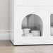 Bufet Alb lucios 80.5 x 35 x 59 cm Lemn compozit - WALTI WALTI