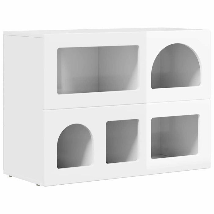 Bufet Alb lucios 80.5 x 35 x 59 cm Lemn compozit - WALTI WALTI