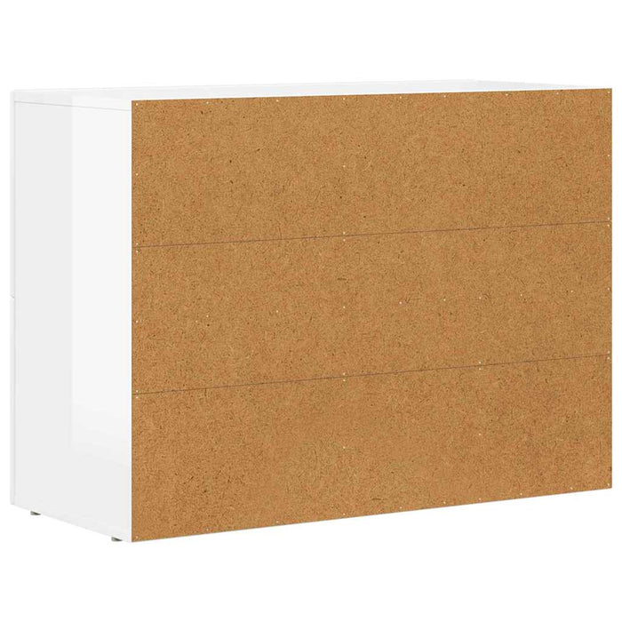 Bufet Alb lucios 80.5 x 35 x 59 cm Lemn compozit - WALTI WALTI